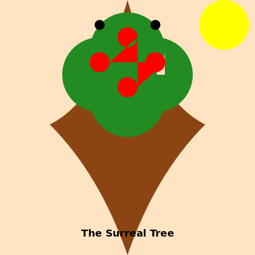 The Surreal Tree - A masterpiece of surrealism depicting a tree with unexpected twists and turns - AI Prompt #21024 - DrawGPT