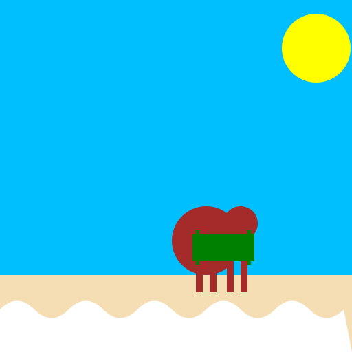 Dog Running in the Sea Wearing Green Clothes - DrawGPT