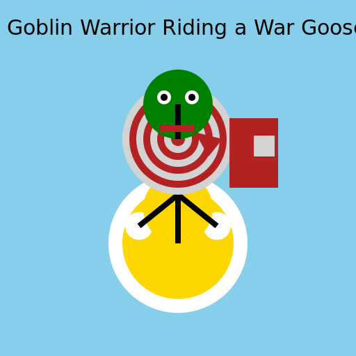 Goblin Warrior Riding a War Goose - AI Prompt #21409 - DrawGPT