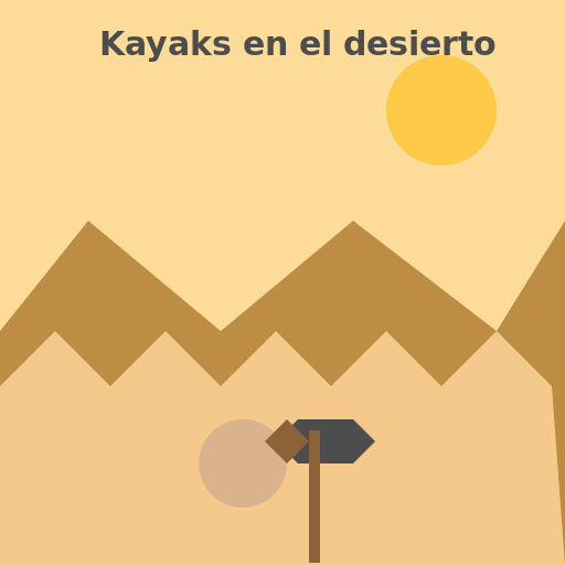 Kayaks en el desierto logo - AI Prompt #21429 - DrawGPT