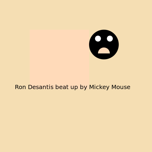 Ron Desantis beat up by Mickey mouse - AI Prompt #21499 - DrawGPT