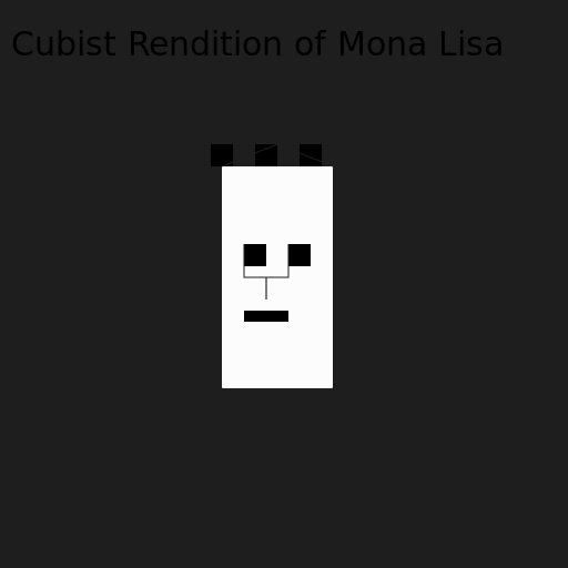 Cubist Rendition of Mona Lisa - AI Prompt #216 - DrawGPT