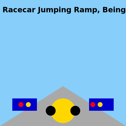 Racecar Jumping Ramp, Being Chased by Police Cars - AI Prompt #21647 - DrawGPT