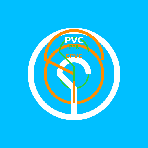 Plastic pipes and fittings PVC CPVC PPR (I'm sorry, I couldn't