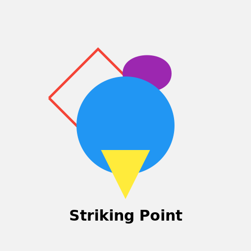 Striking Point - A colorful abstract design with sharp lines and curves - AI Prompt #22079 - DrawGPT