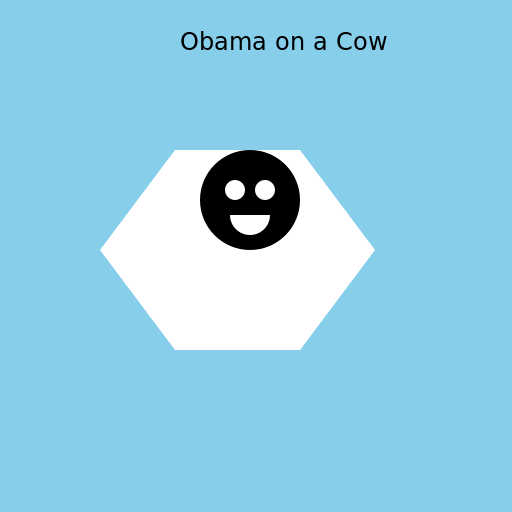 Obama on a Cow - DrawGPT