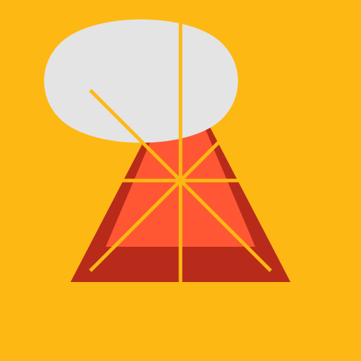 Volcano at Sunset - DrawGPT