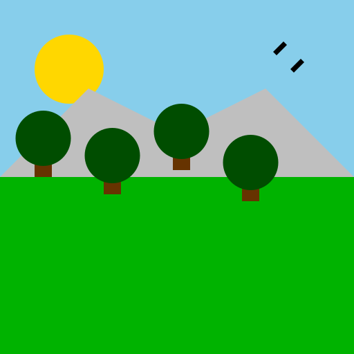 A Peaceful Landscape - DrawGPT