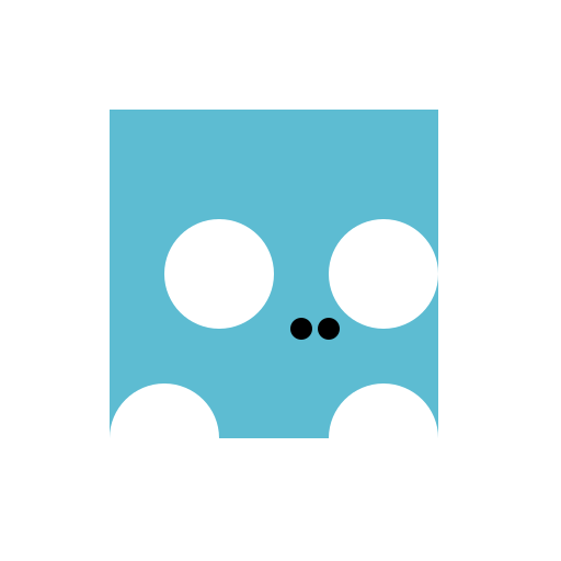 Monster with Big Eyes, Long Blue Fur, Penguin Hands, No Mouth, Two Dots on the Nose, Short Legs - DrawGPT