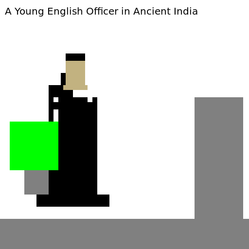 A Young English Officer in Ancient India - DrawGPT