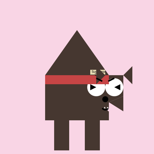 Sudanese Dog with Knives for Eyes - DrawGPT