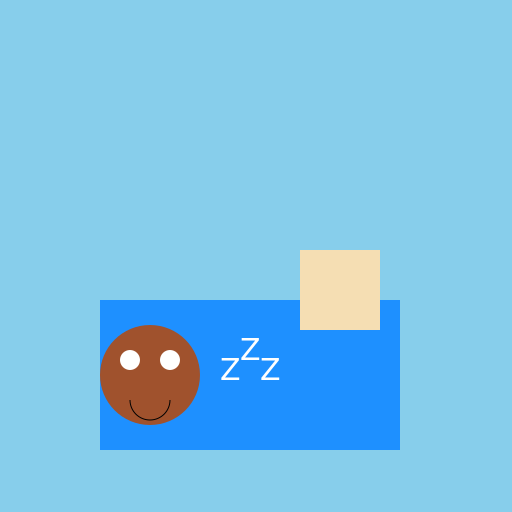 Dog in a Blue Bed - DrawGPT