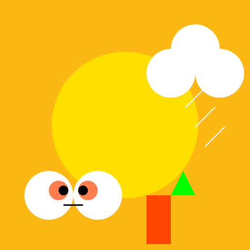 Sunshine Rain Rabbit - DrawGPT