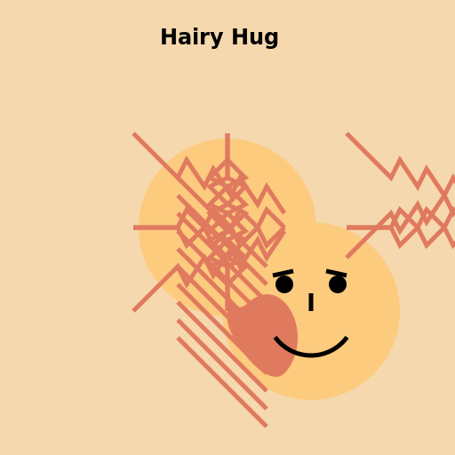 A Hug with Hairy Love - DrawGPT