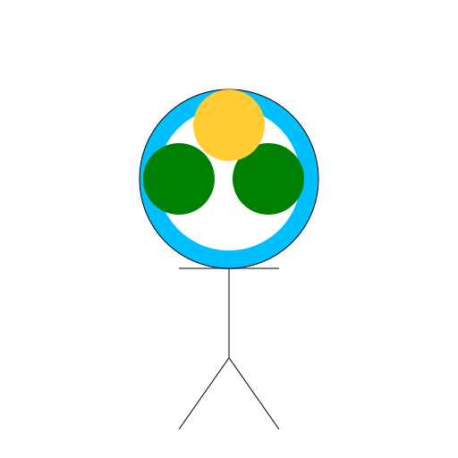 Stick Figure with a Globe Head - DrawGPT
