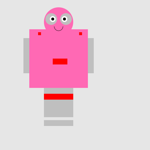 Amy Rose the Hedgehog as a Robot - DrawGPT