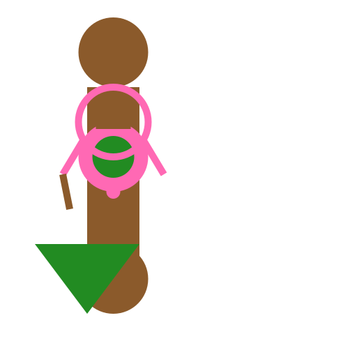 Hula Dancer Leaning Against Tiki Statue - DrawGPT