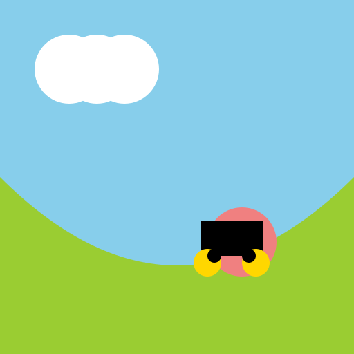 Car, hill, cloud, boy - DrawGPT