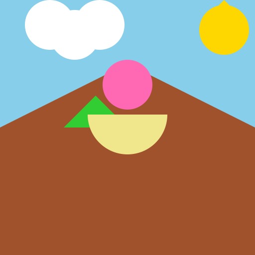 Woman standing on a cliff - DrawGPT