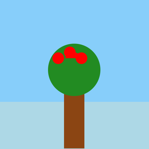 Apple tree by the river - DrawGPT