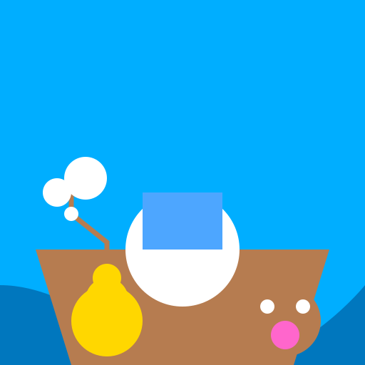 A Whale, Giraffe, and Hippo Enjoying a Meal at a Table in the Sea - DrawGPT