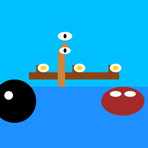 A Killer Whale, Giraffe, and Hippopotamus Having a Meal at a Floating Table in the Sea - DrawGPT