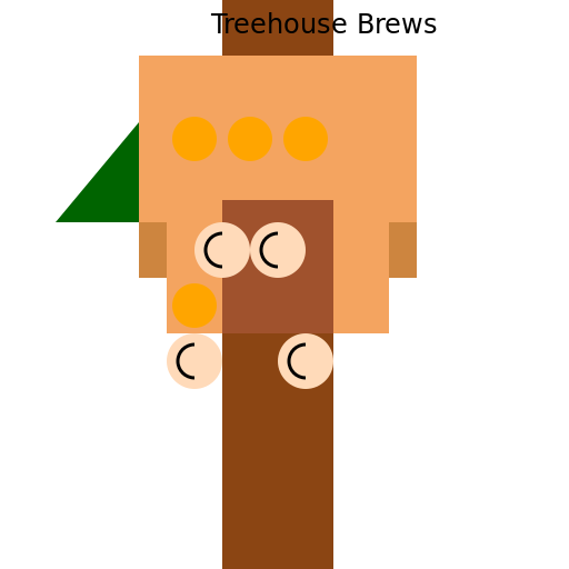 Drinking Beer with Three Friends in a Treehouse - DrawGPT