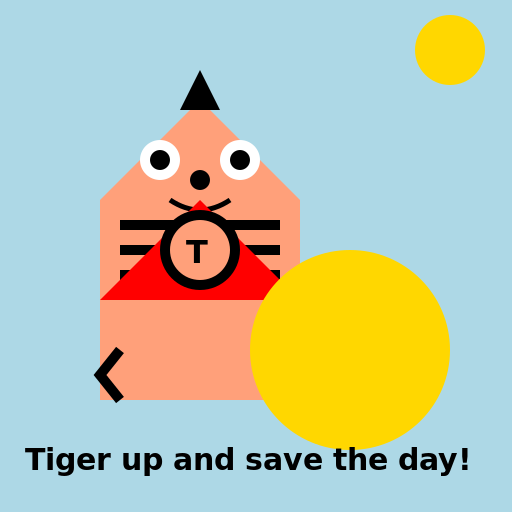 Tiger Superhero - DrawGPT