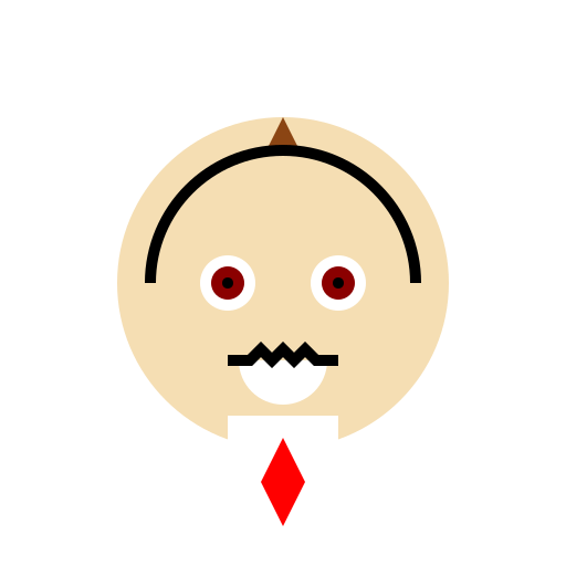 Moustached Man with a Chiseled Jawline and Mullet Hair - DrawGPT