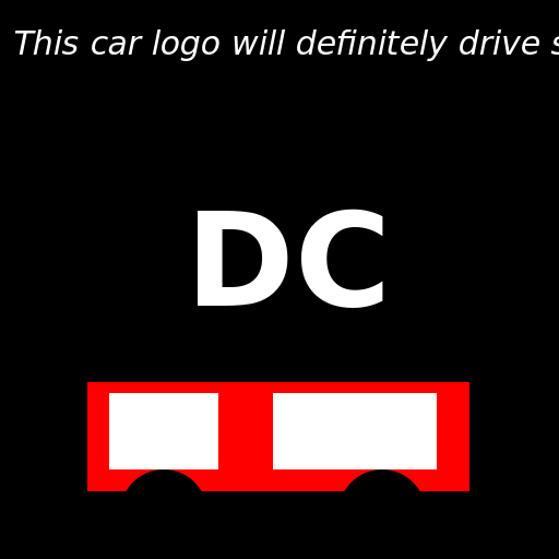 DC Car Logo - DrawGPT