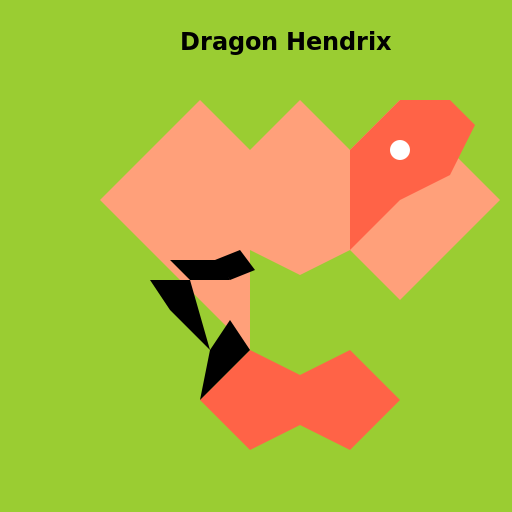 Dragon Rockin' in the Meadow - DrawGPT