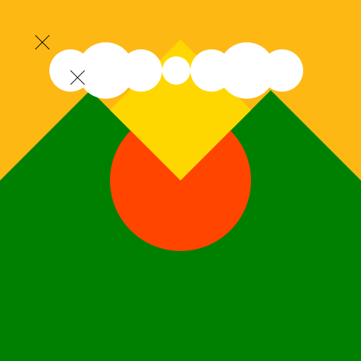 A Sunset Over the Mountains - DrawGPT