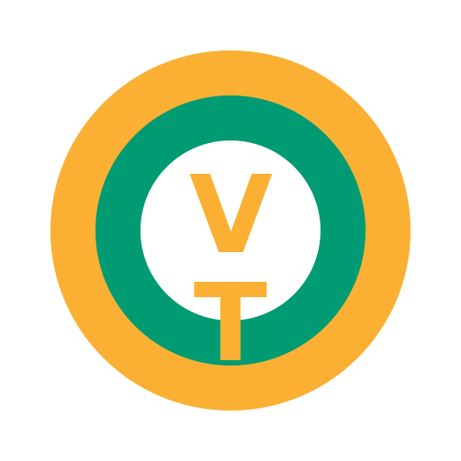Symbol of Wealth and Peace with initials VT Logo - DrawGPT