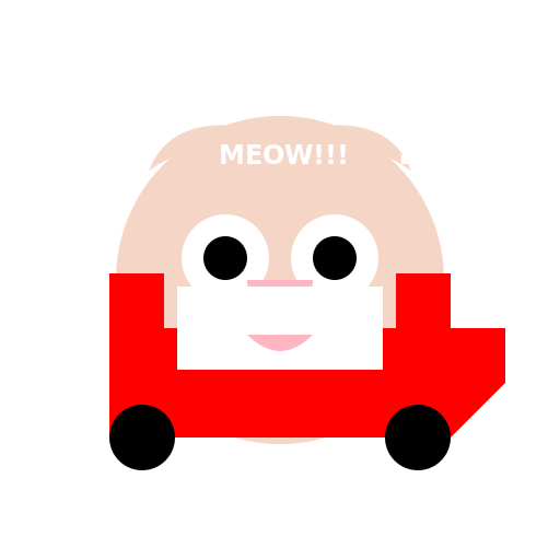 Cat shouting to car - DrawGPT