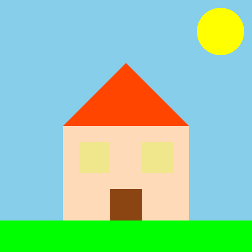 The Colorful House - DrawGPT