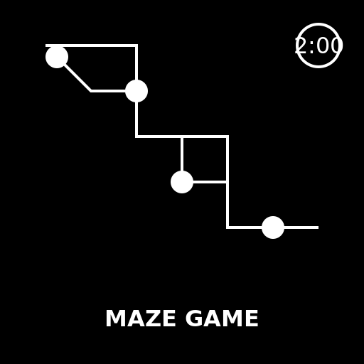 Random Maze Generator Game Logo - DrawGPT