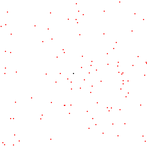 one single dot apart from the others - DrawGPT