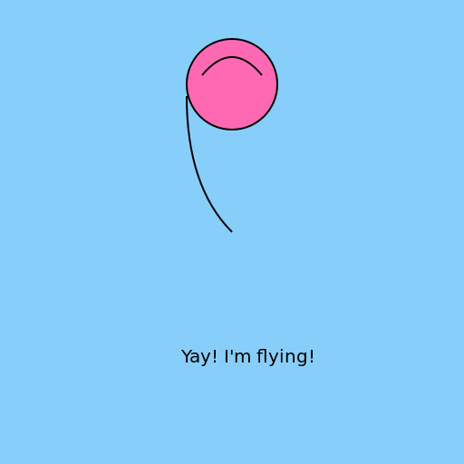 A Colorful Balloon in the Sky - DrawGPT