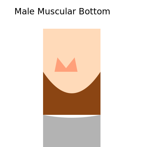 Male Muscular Bottom - DrawGPT