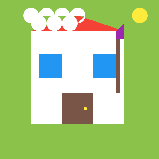 White castle in green island - DrawGPT