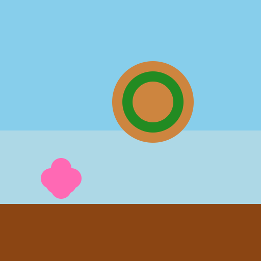 River Jordan with Platanus Tree and Cistus Salviifolius Flower - DrawGPT