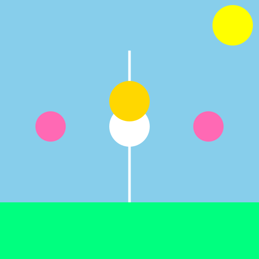 Kids Playing Volleyball with Teacher Lying Between Them - DrawGPT