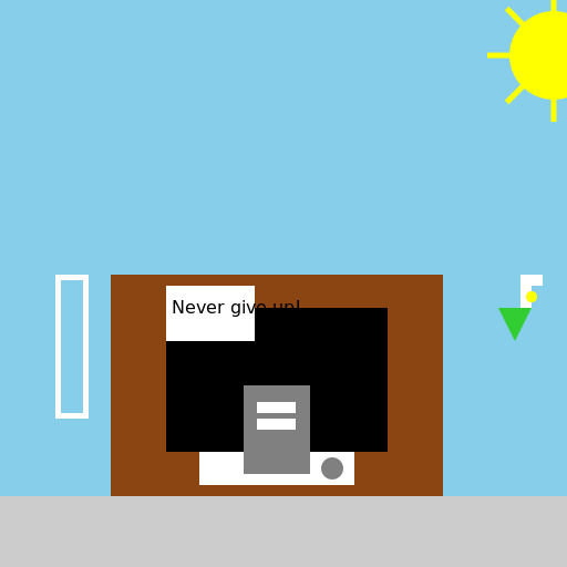 Computer Set in One Point Perspective - DrawGPT