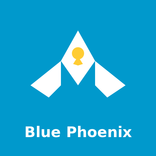 Blue Phoenix Logo - DrawGPT