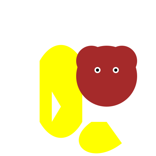 Monkey Eating Banana - DrawGPT