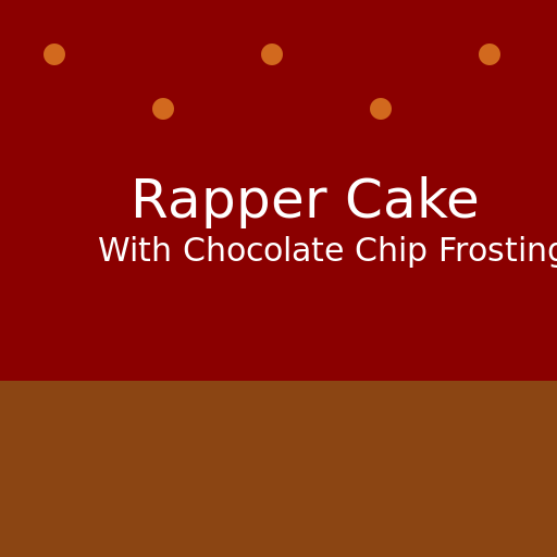 Rapper Chocolate Cake with Chocolate Chip Frosting - DrawGPT
