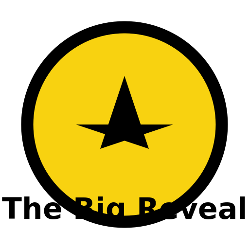 The Big Reveal TV Show Logo with Sheriff Badge - DrawGPT