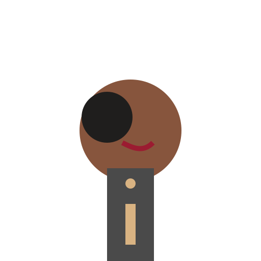 Man with Dark Hair and Scar Wearing Brown Suit - DrawGPT