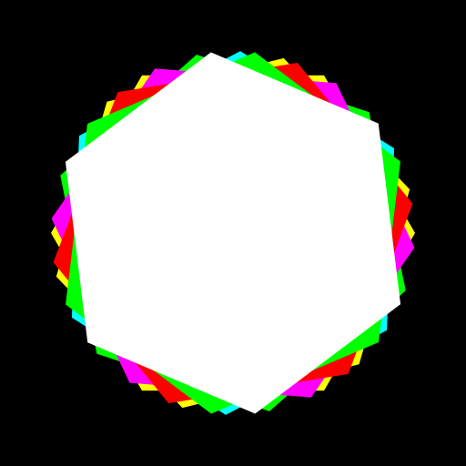 Random Spinning Polygon App Logo - DrawGPT
