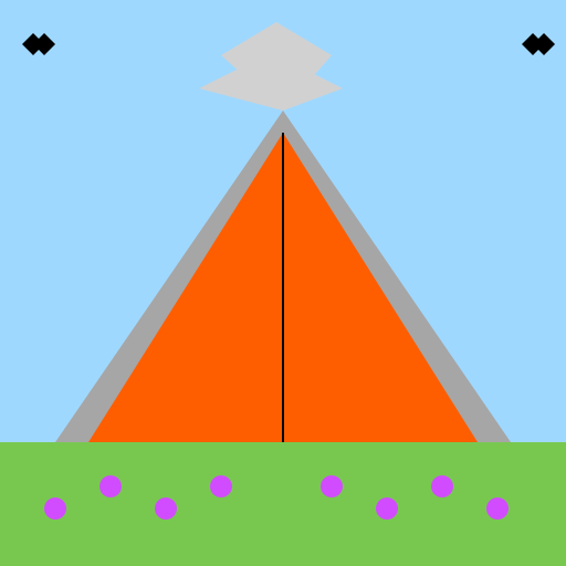 Section Through A Volcanic Mountain - DrawGPT